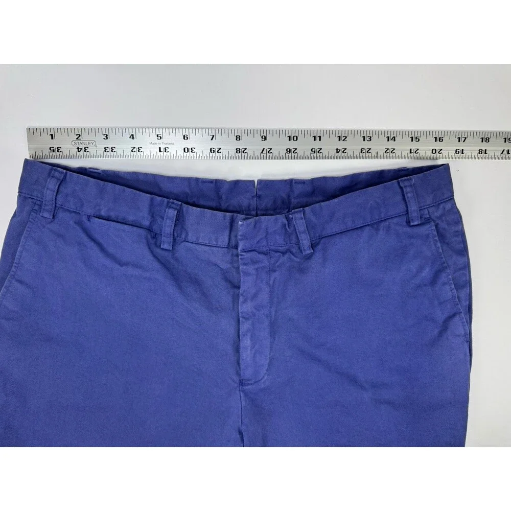 Timo Weiland Womens Pants SIze 44 Washed Navy Blue EU Made Chinos Straight Leg‎